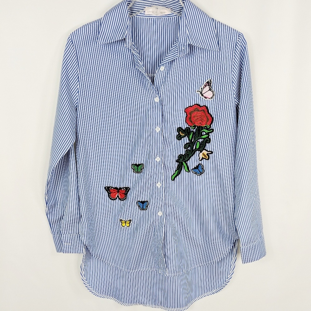 Love & Other Things Button Down Top